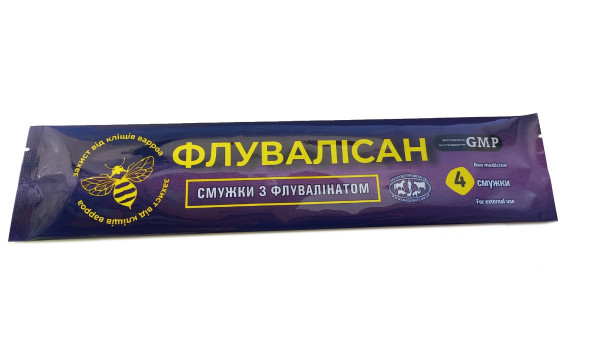 Флувалисан против варроатоза пчел 4 полоски, фото 1