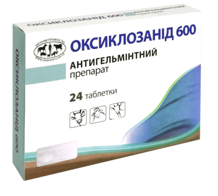 ОКСИКЛОЗАНІД-600 таблетки 1 г, № 24