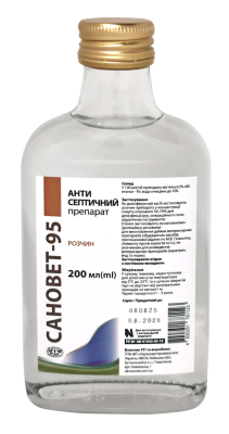 Препарат антисептичний Сановет 95% 200 мл
