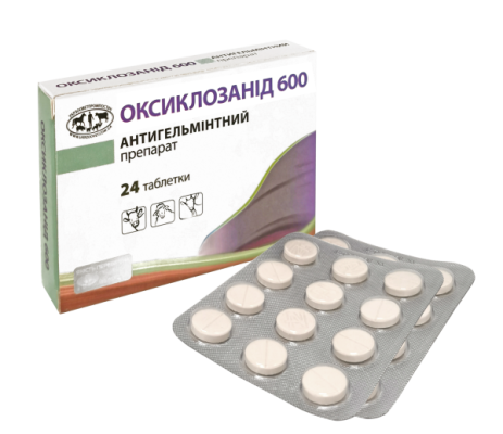 ОКСИКЛОЗАНІД-600 таблетки 1 г, № 24, фото 1