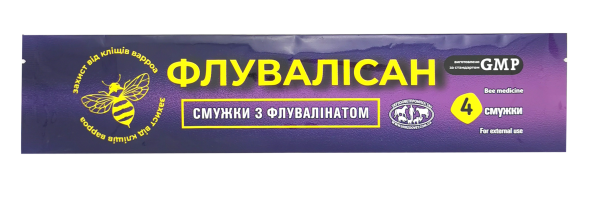 Флувалісан проти вароатозу бджіл 4 смужки