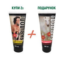 НАБІР ЕКВІДОЛ гель для суглобів з мелоксікамом 200 г 2 шт. + ЕКВІДОЛ гель подвійної дії 200 г 1 шт.